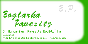 boglarka pavesitz business card